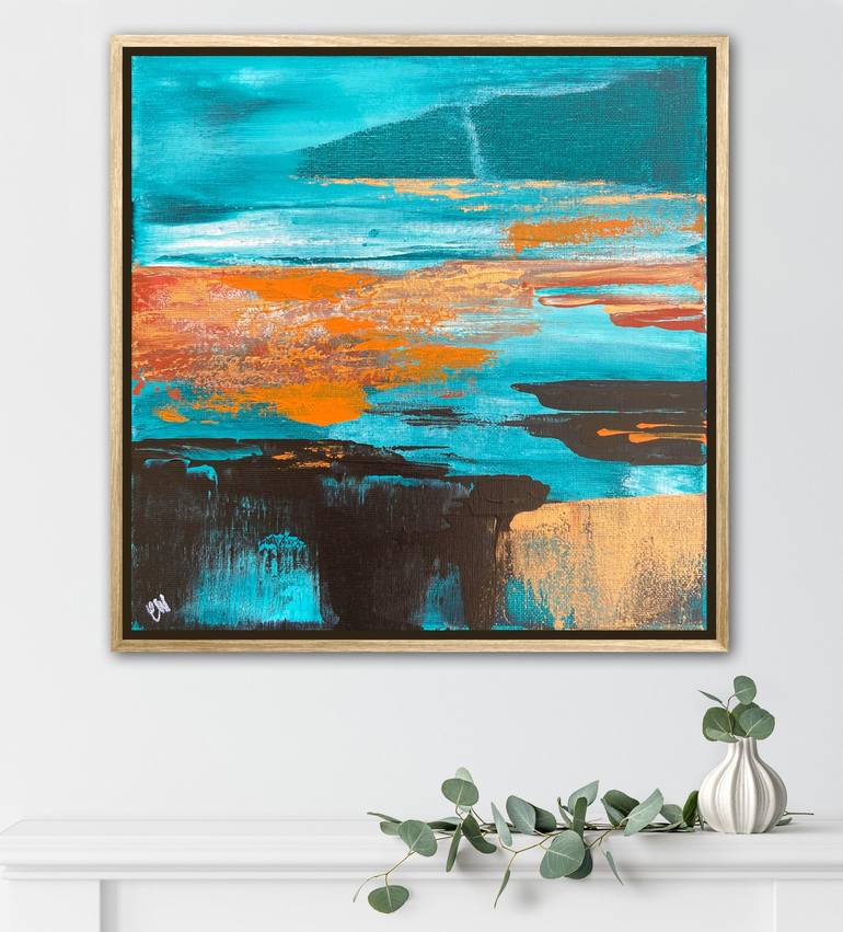 Original Abstract Landscape Painting by Carrie Welsh