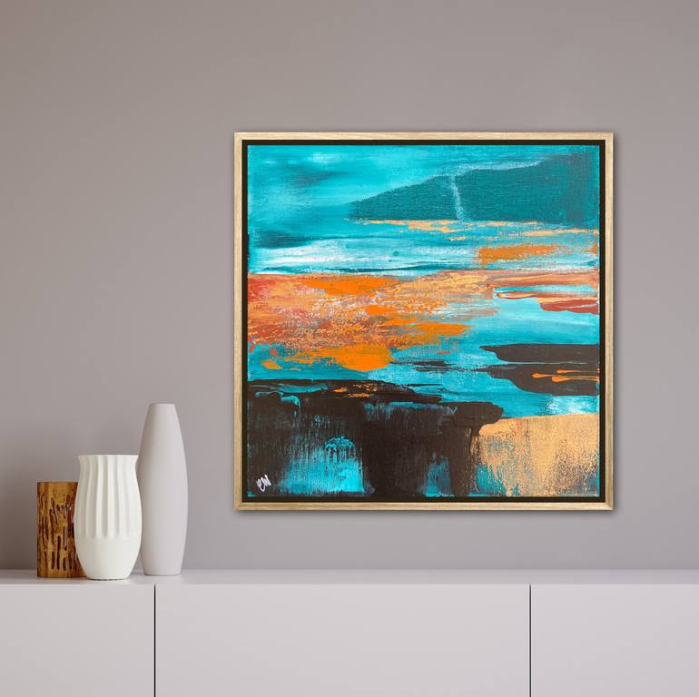 Original Abstract Landscape Painting by Carrie Welsh