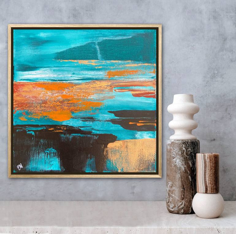 Original Abstract Landscape Painting by Carrie Welsh