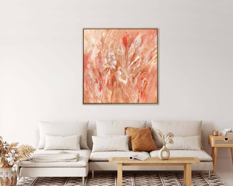 Original Abstract Botanic Painting by Carrie Welsh