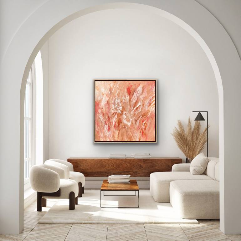 Original Abstract Botanic Painting by Carrie Welsh