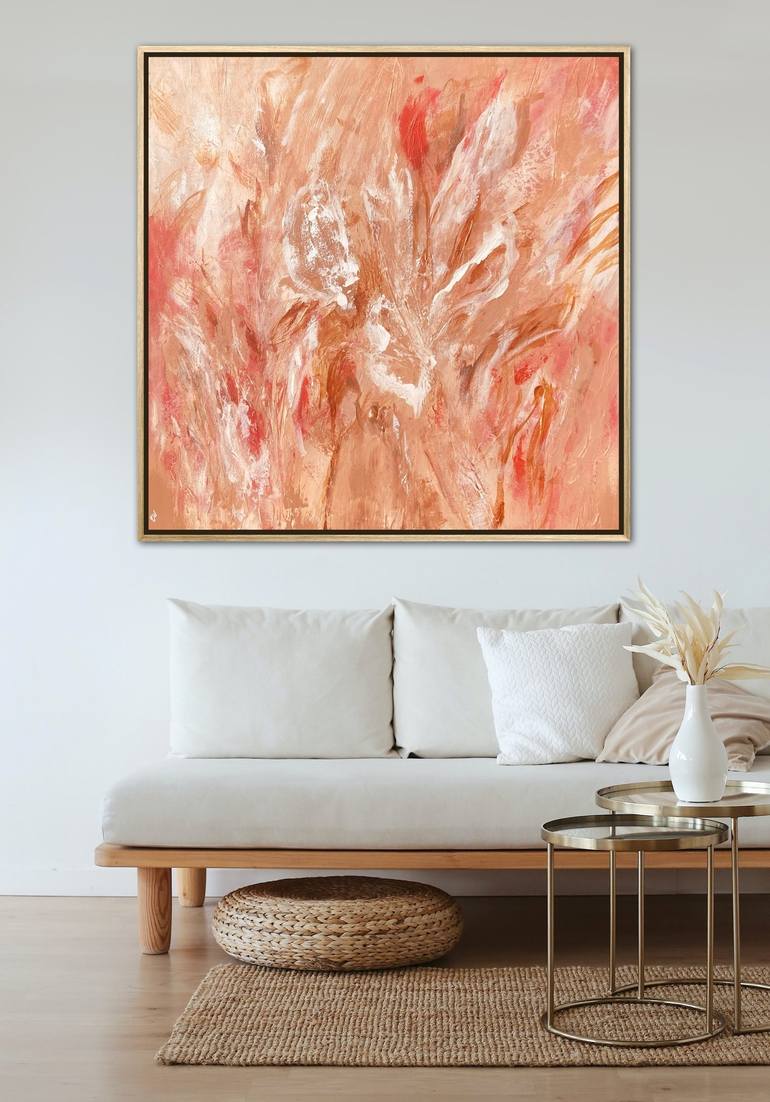 Original Abstract Botanic Painting by Carrie Welsh