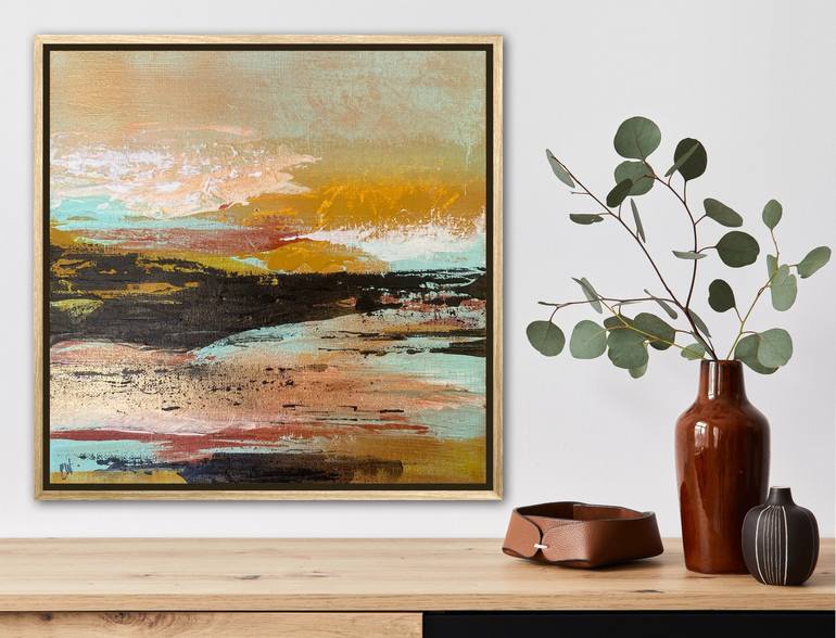 Original Abstract Expressionism Landscape Painting by Carrie Welsh