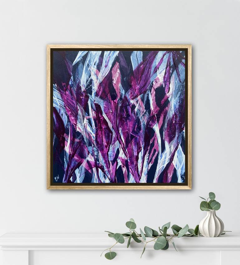 Original Abstract Botanic Painting by Carrie Welsh