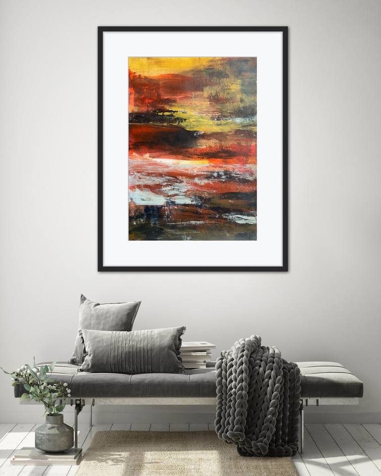 Original Abstract Landscape Painting by Carrie Welsh