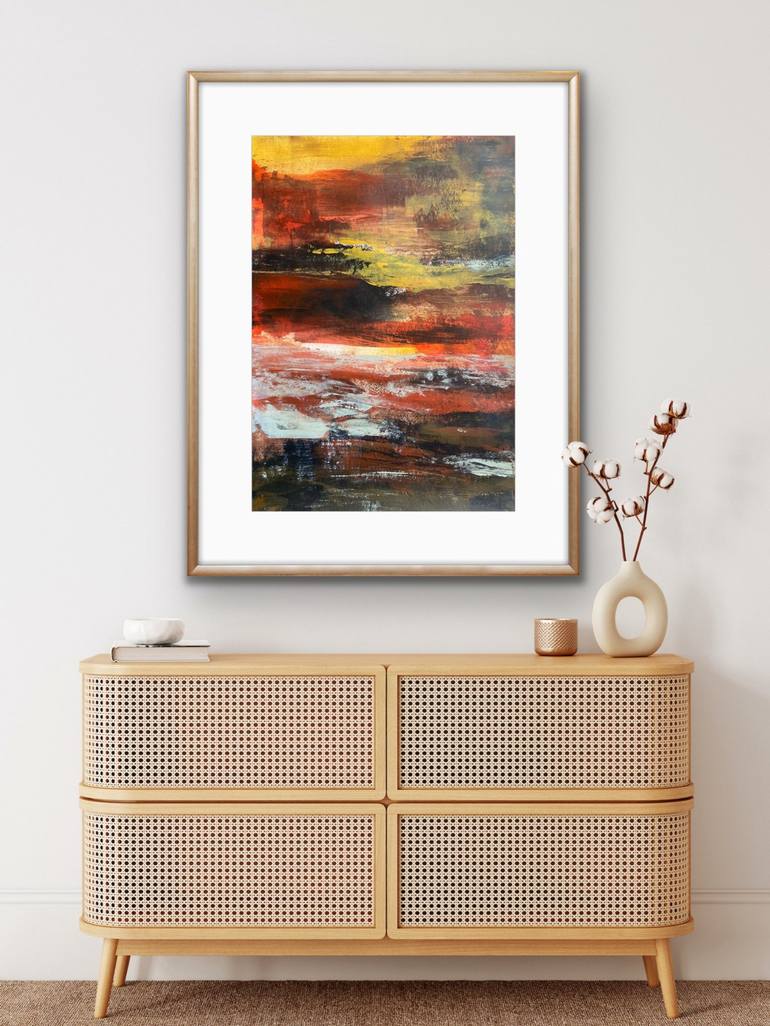 Original Abstract Landscape Painting by Carrie Welsh