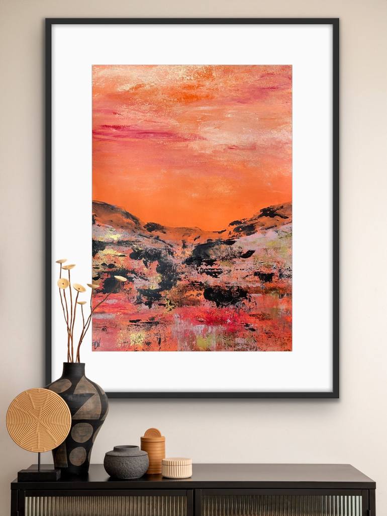 Original Abstract Landscape Painting by Carrie Welsh