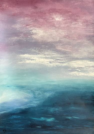 Original Abstract Seascape Paintings by Carrie Welsh