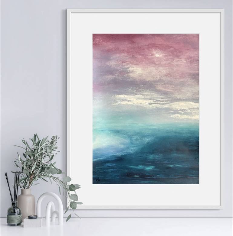 Original Abstract Seascape Painting by Carrie Welsh
