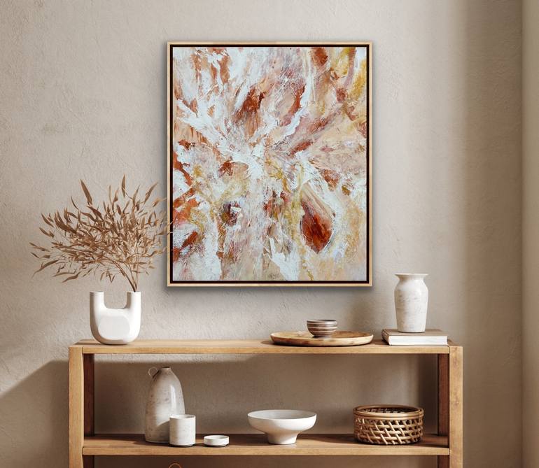 Original Abstract Botanic Painting by Carrie Welsh