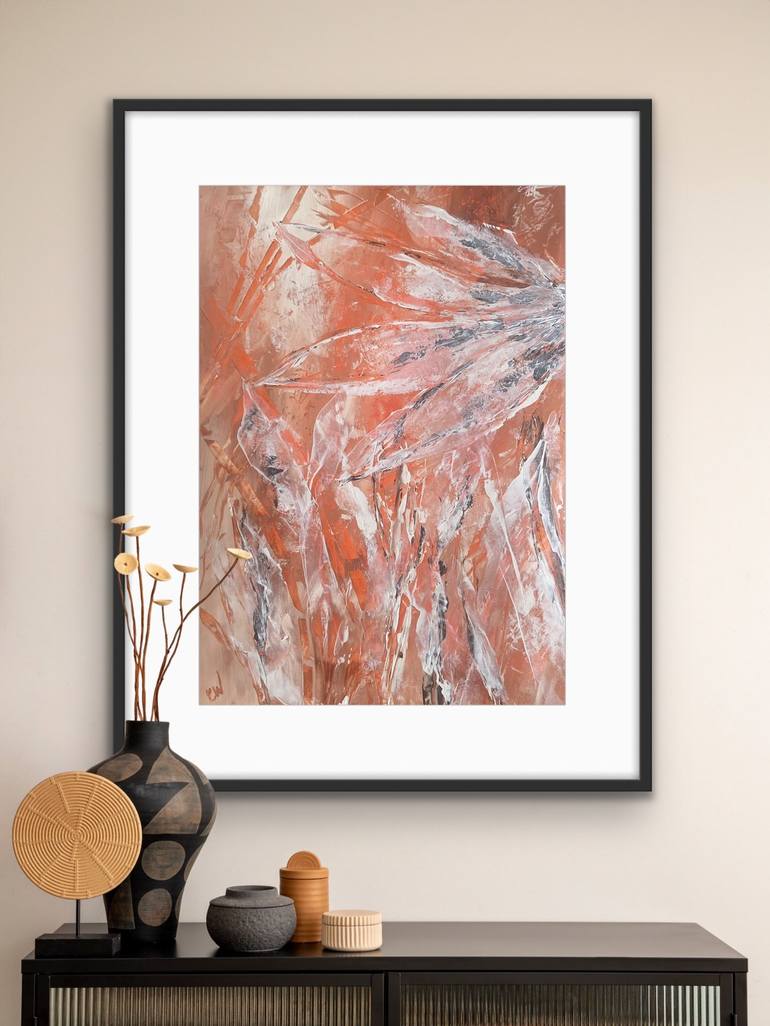 Original Abstract Botanic Painting by Carrie Welsh