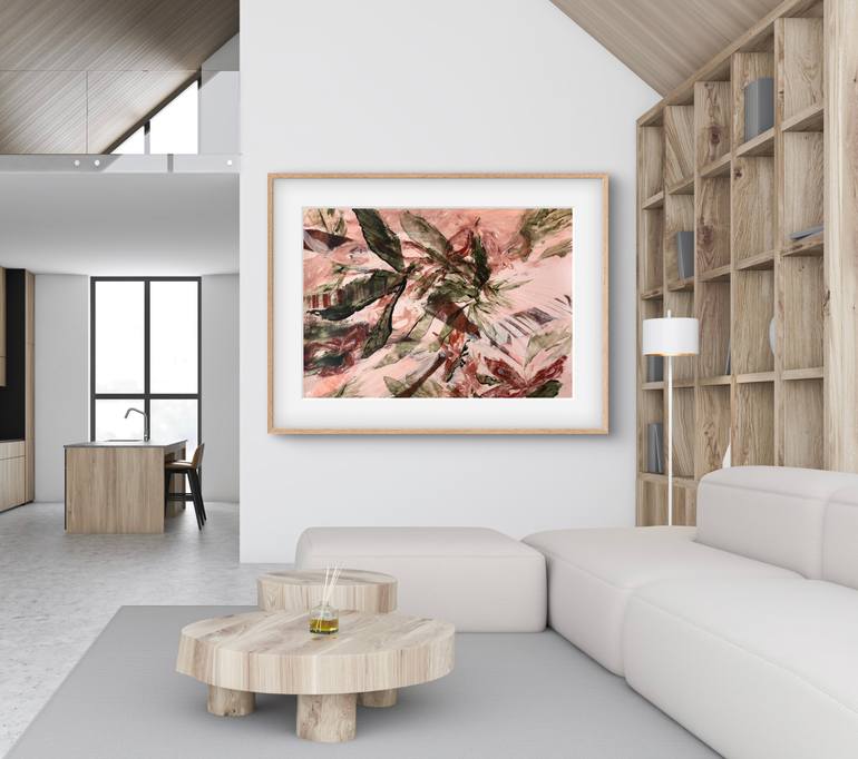 Original Abstract Botanic Painting by Carrie Welsh