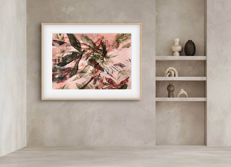 Original Abstract Botanic Painting by Carrie Welsh