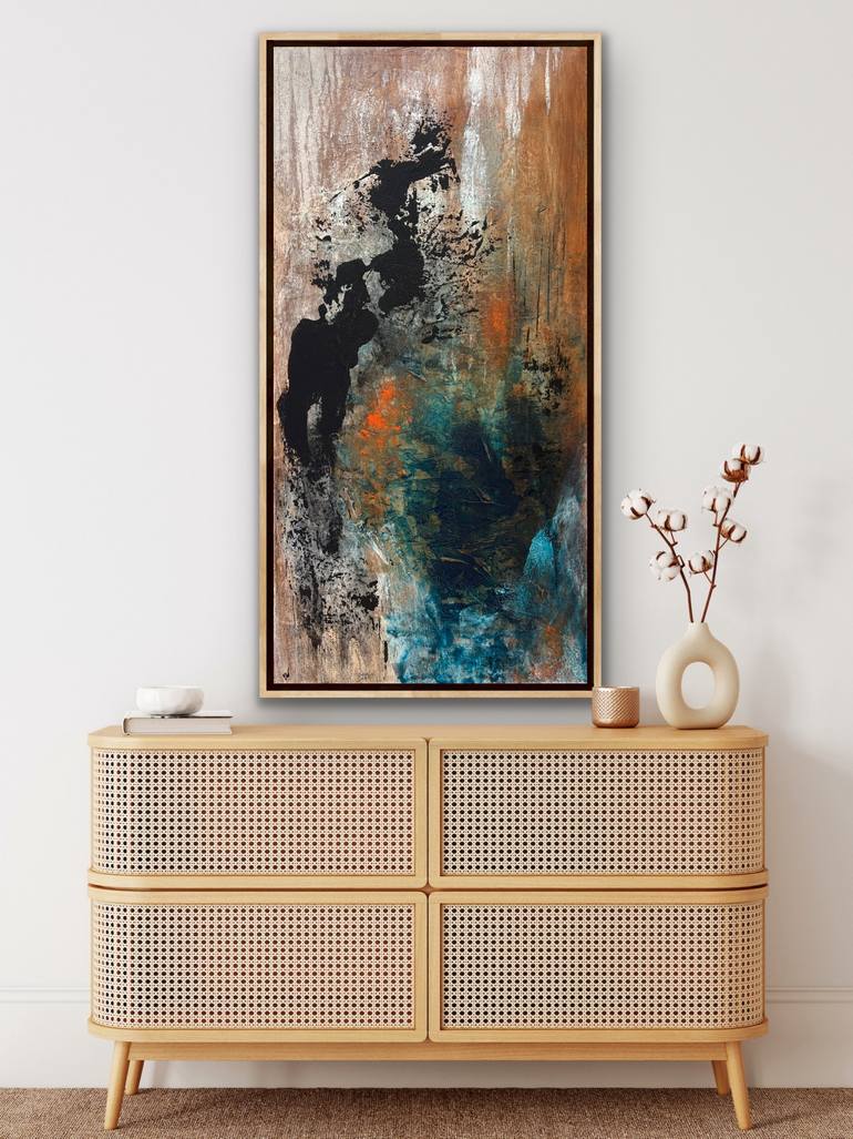 Original Abstract Expressionism Abstract Painting by Carrie Welsh