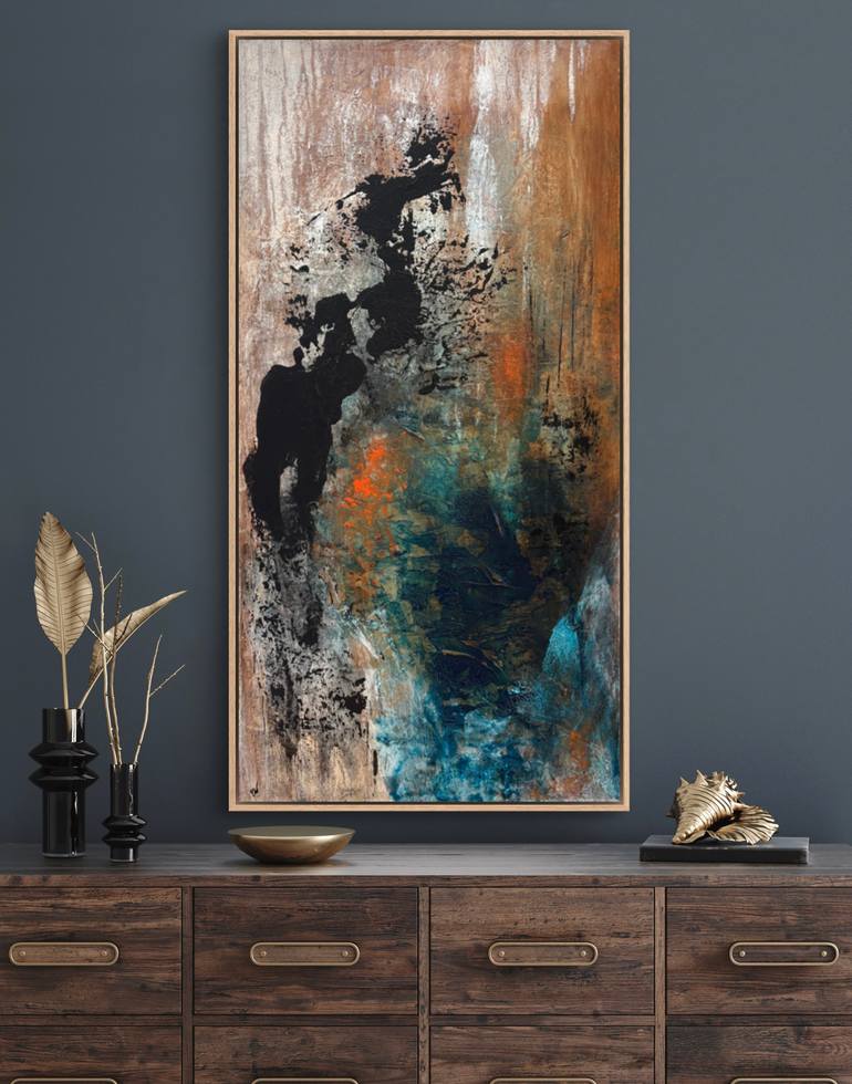 Original Abstract Expressionism Abstract Painting by Carrie Welsh