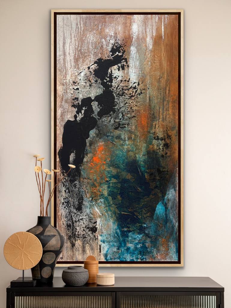 Original Abstract Expressionism Abstract Painting by Carrie Welsh
