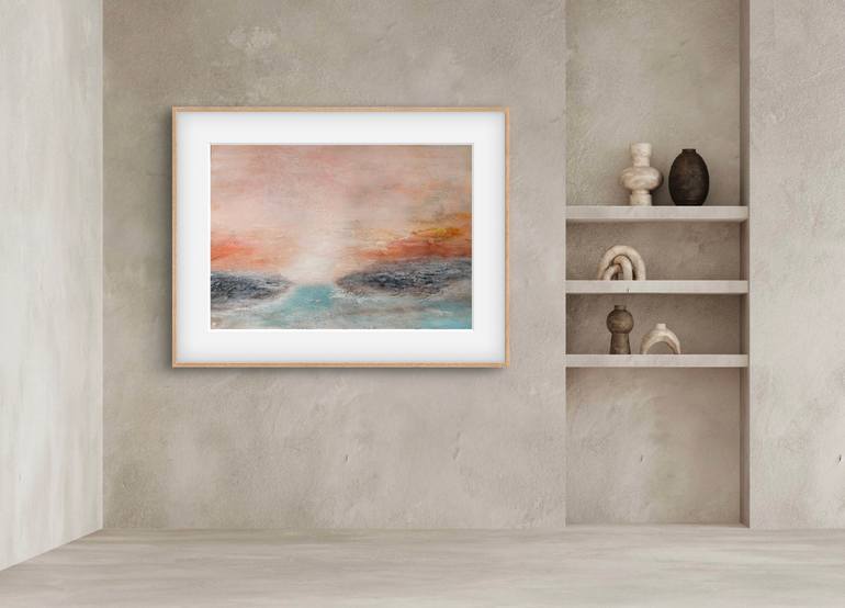 Original Abstract Seascape Painting by Carrie Welsh