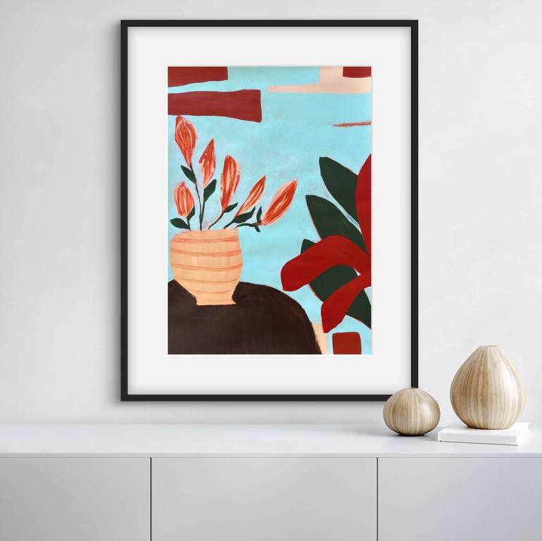 Original Abstract Still Life Painting by Carrie Welsh