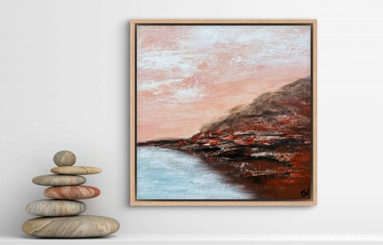 Original Abstract Seascape Painting by Carrie Welsh