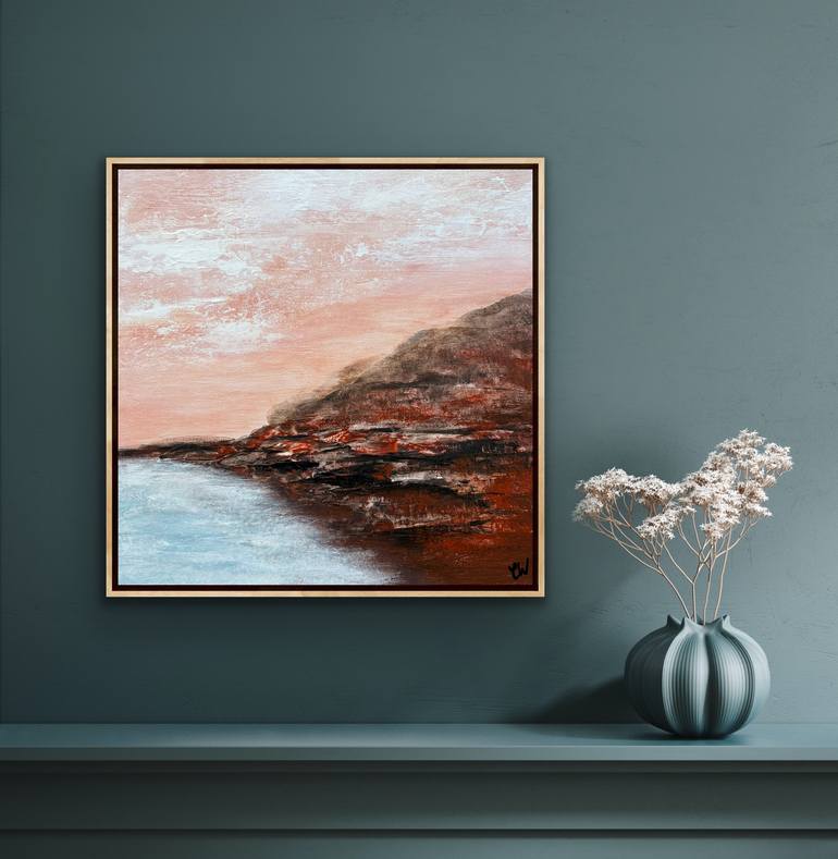 Original Abstract Seascape Painting by Carrie Welsh