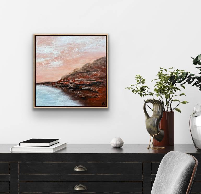 Original Abstract Seascape Painting by Carrie Welsh