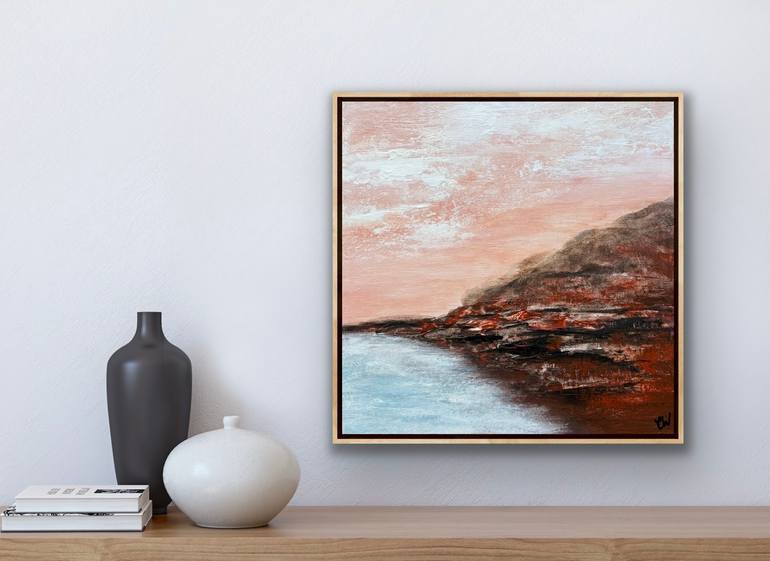 Original Abstract Seascape Painting by Carrie Welsh
