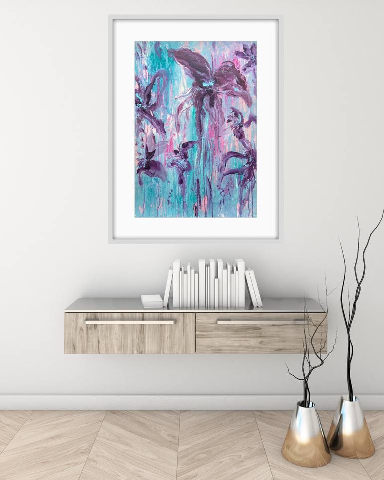 Original Abstract Expressionism Abstract Painting by Carrie Welsh