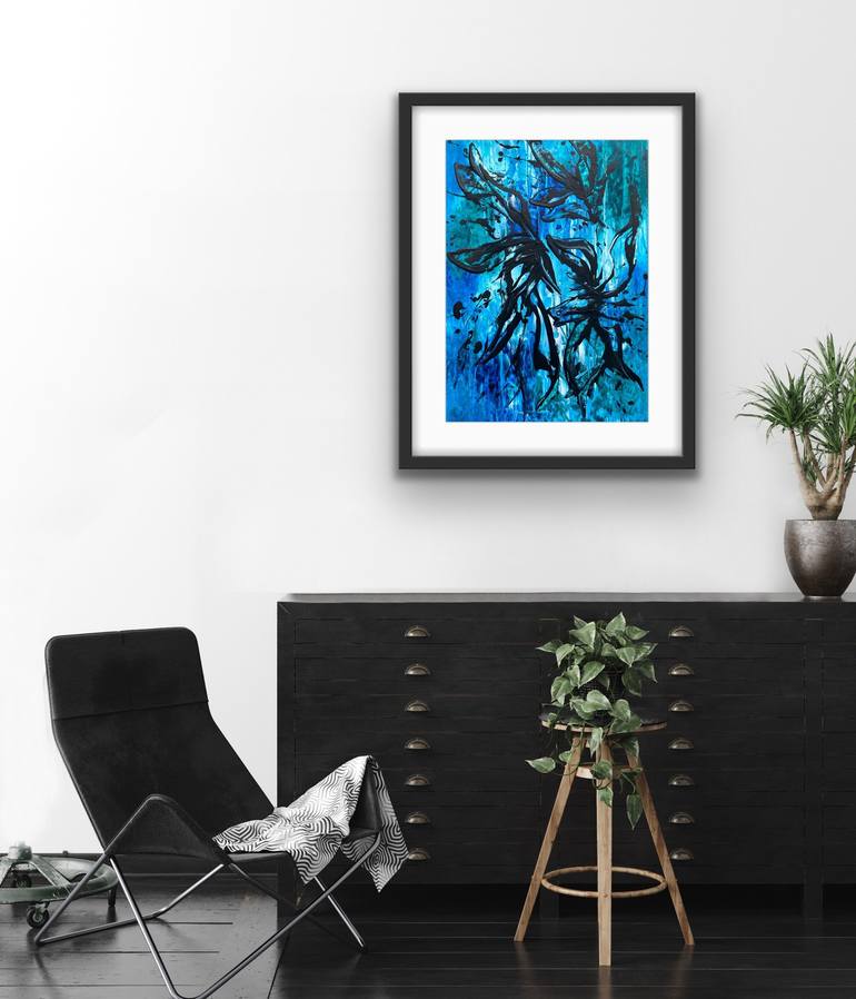 Original Abstract Expressionism Abstract Painting by Carrie Welsh