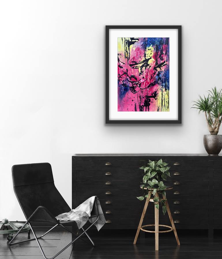 Original Abstract Expressionism Abstract Painting by Carrie Welsh