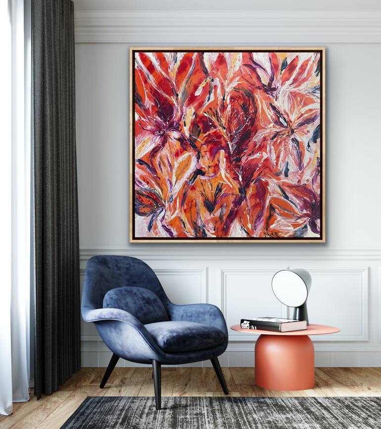 Original Abstract Expressionism Abstract Painting by Carrie Welsh