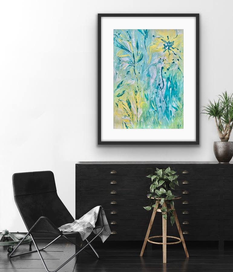 Original Abstract Expressionism Abstract Painting by Carrie Welsh