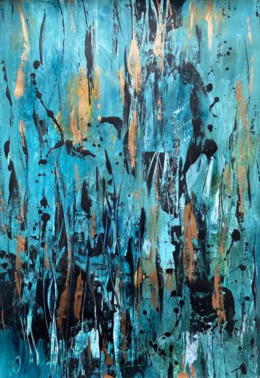 Original Abstract Expressionism Abstract Paintings by Carrie Welsh