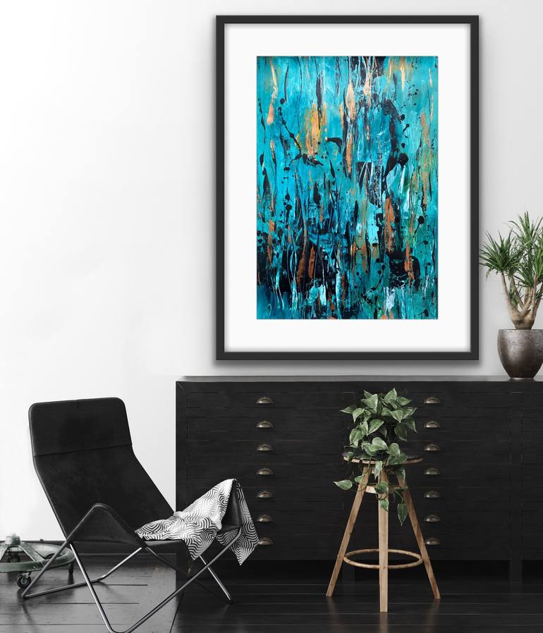 Original Abstract Expressionism Abstract Painting by Carrie Welsh