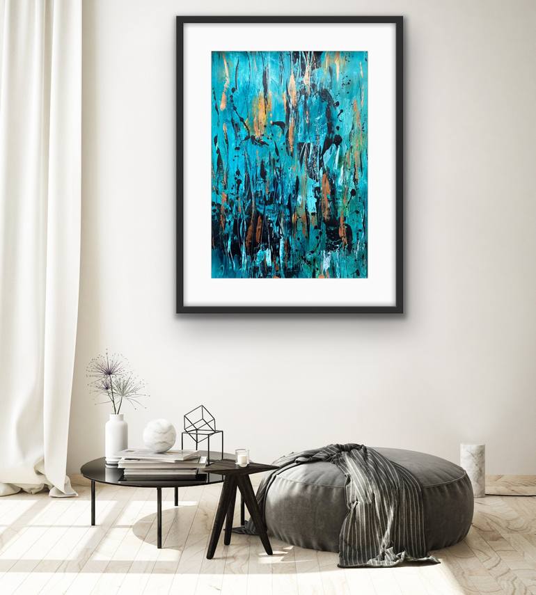 Original Abstract Expressionism Abstract Painting by Carrie Welsh