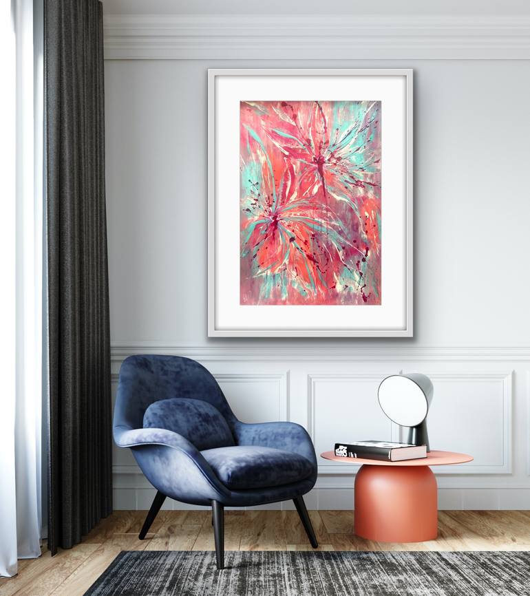 Original Abstract Expressionism Abstract Painting by Carrie Welsh