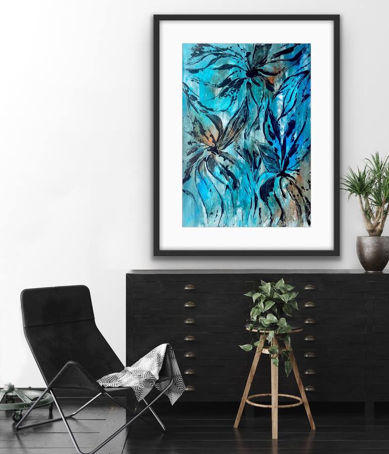 Original Abstract Expressionism Abstract Painting by Carrie Welsh