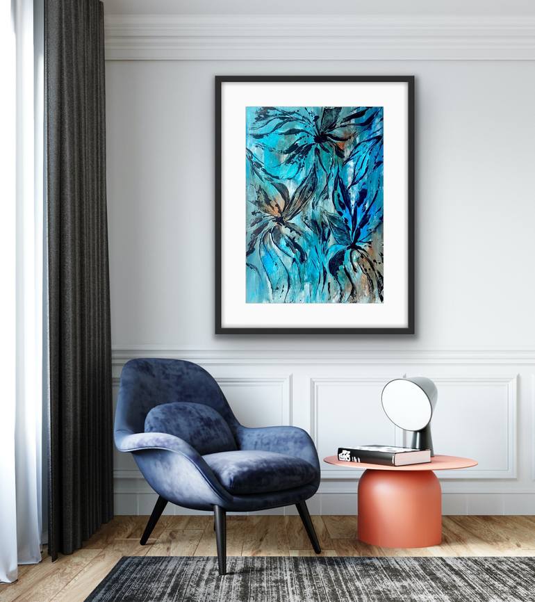 Original Abstract Expressionism Abstract Painting by Carrie Welsh