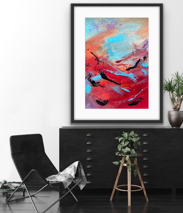 Original Abstract Expressionism Abstract Painting by Carrie Welsh