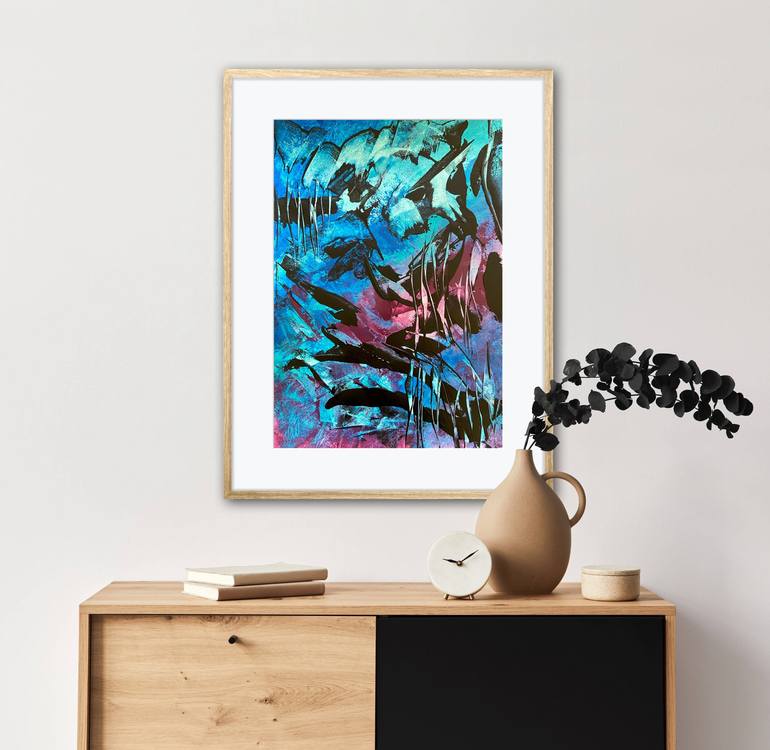 Original Abstract Expressionism Abstract Painting by Carrie Welsh