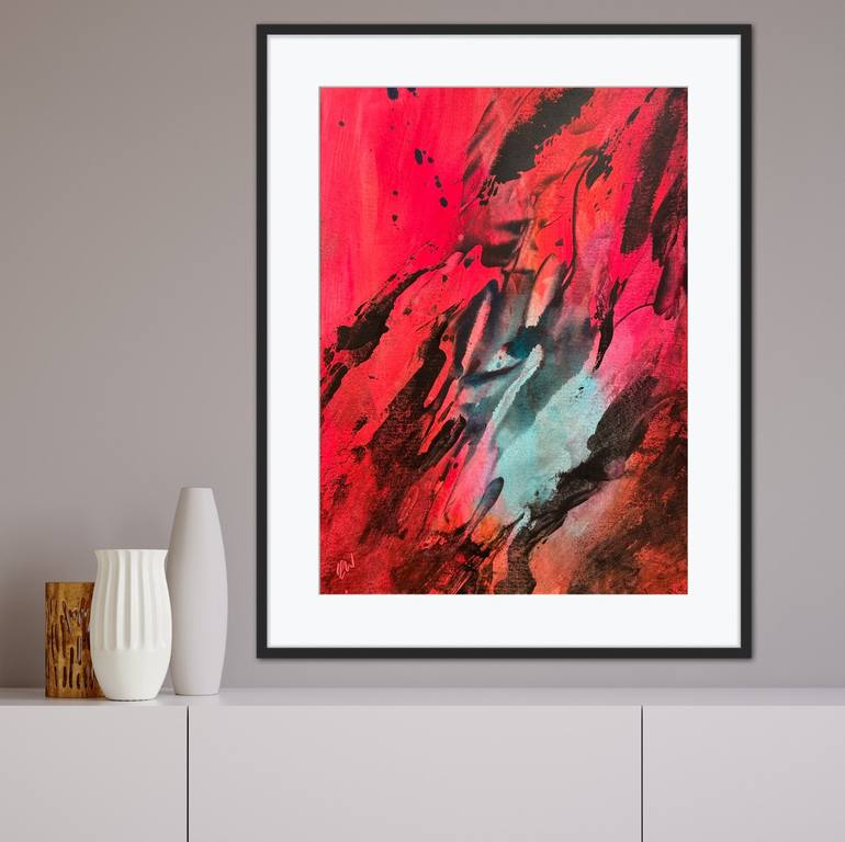 Original Abstract Expressionism Abstract Painting by Carrie Welsh