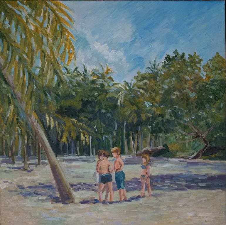 Original Beach Painting by Iryna Petryk