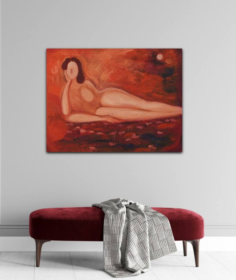 Original Abstract Women Painting by Iryna Petryk