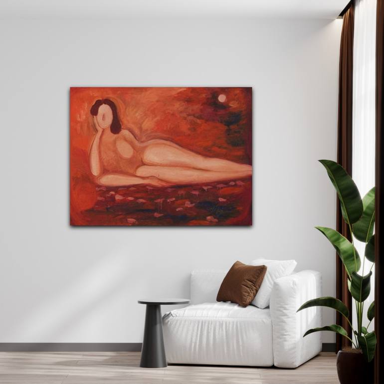 Original Abstract Women Painting by Iryna Petryk