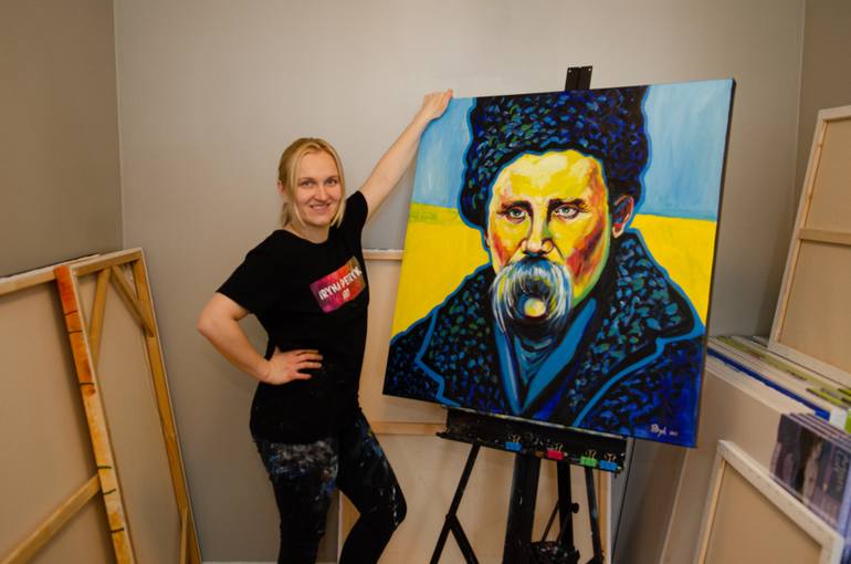 Original Expressionism People Painting by Iryna Petryk