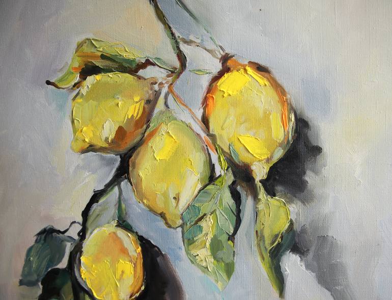 lemons Painting by Evgenia Firsova | Saatchi Art