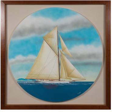Original Boat Painting by Philippe Conrad