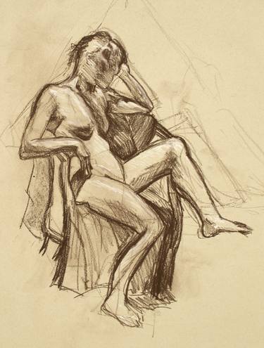 Original Nude Drawings by Pete McCabe