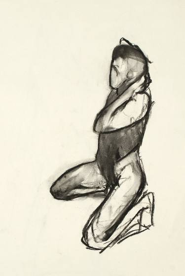 Life drawing in charcoal thumb