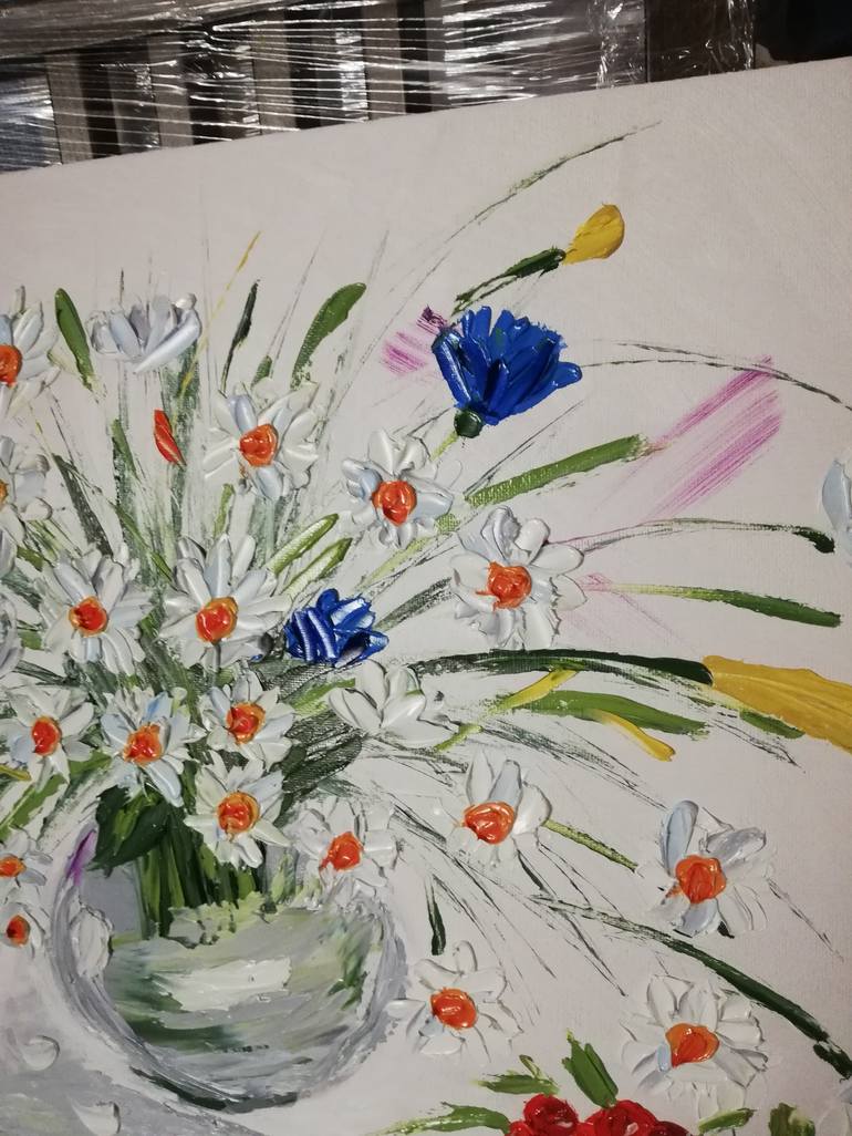 Original Abstract Botanic Painting by Shafigullina Elvira