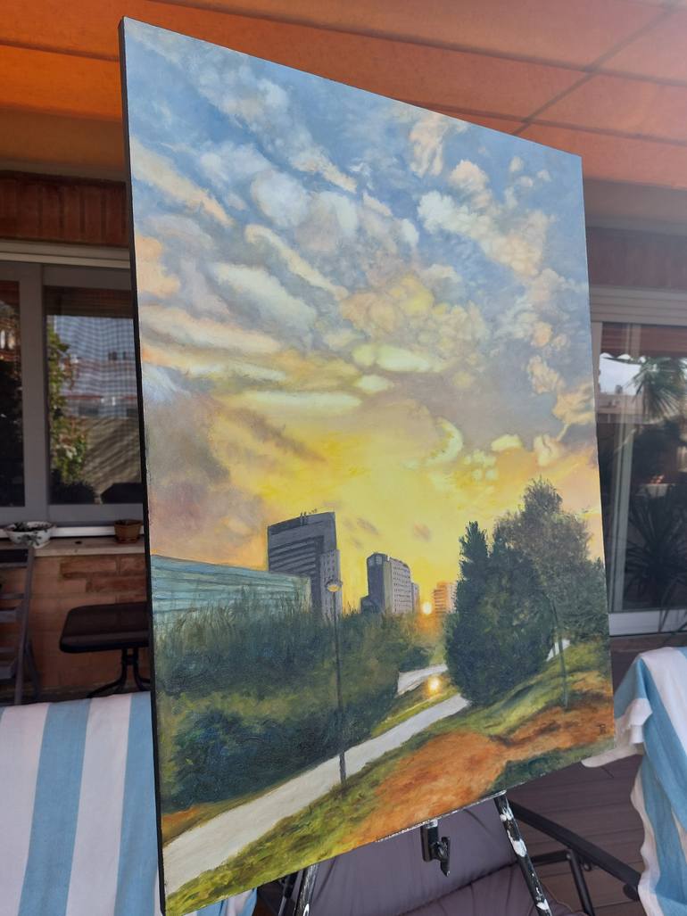 Original Realism Landscape Painting by Joaquin Pardo Mendez